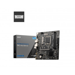 MSI PRO H610M-G motherboard...