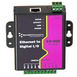Ethernet to 8 Digital IO Lines