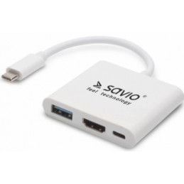 Adapteris Savio USB Type-C...