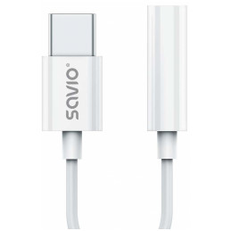 Savio USB-C Male - 3.5 mm...